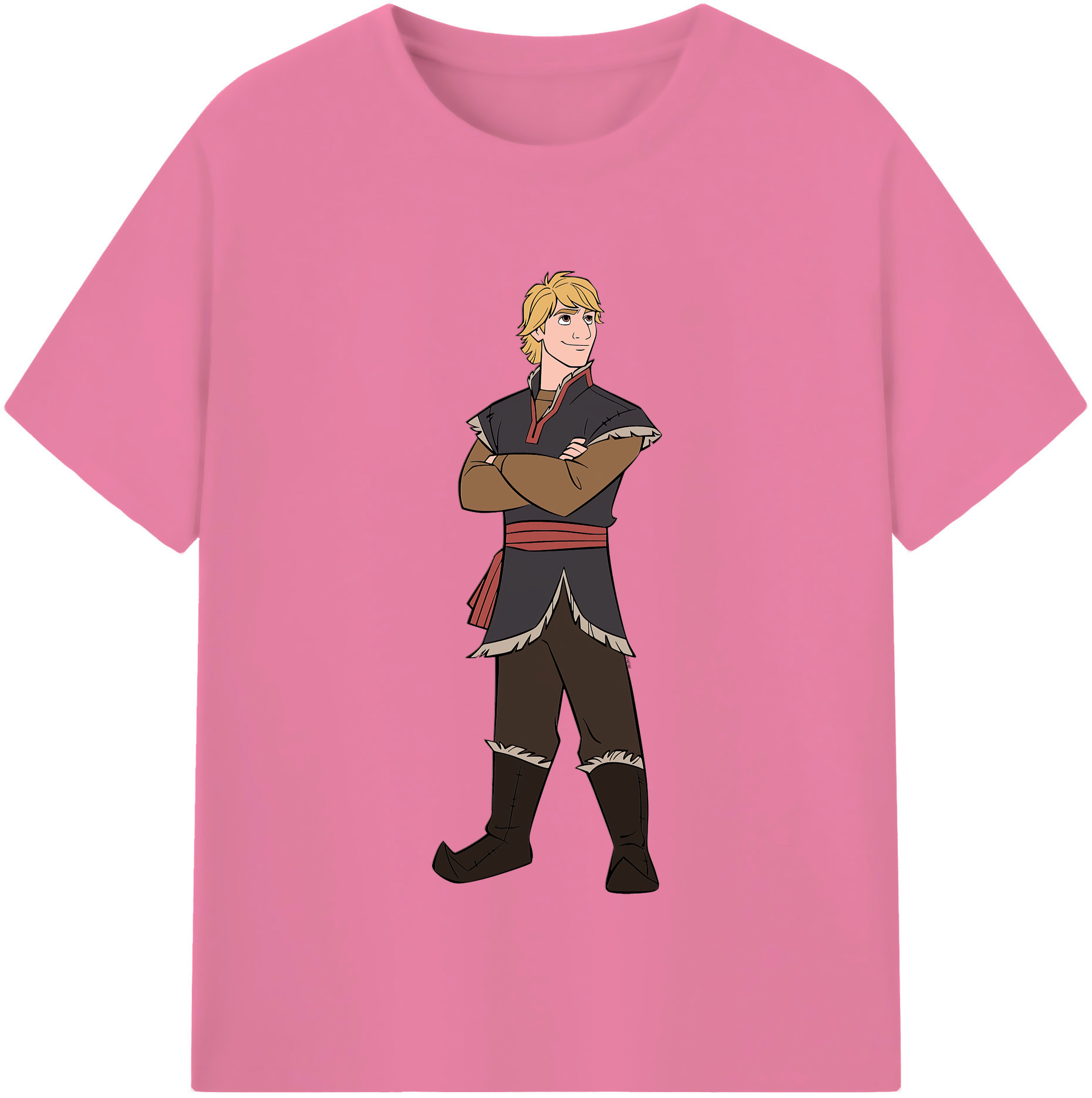 （画像用） アナと雪の女王 アンナ エルサ Frozen Anna Elsa 綿100％半袖Tシャツ（フロントプリント）